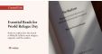 The cover says: Essential Reads for World Refugee Day: Books to explore how the church  is biblically called to treat refugees, migrants, and the stateless.