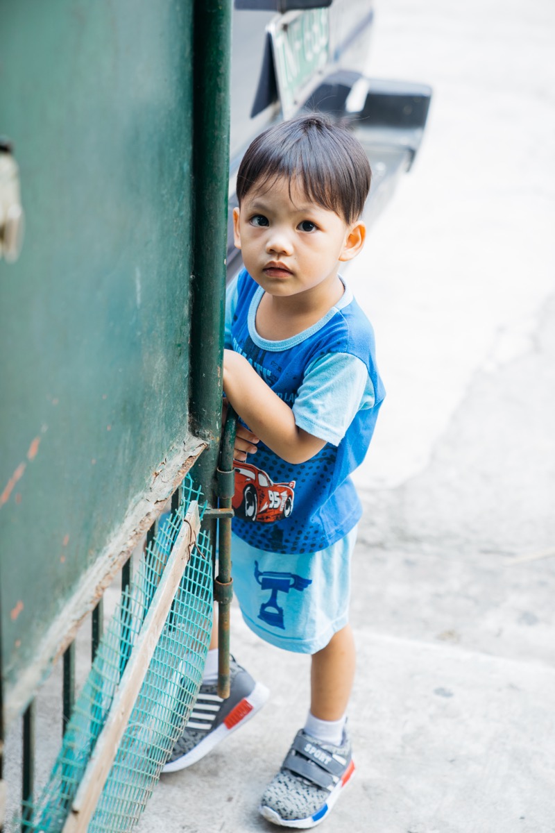 A child in the Philippines